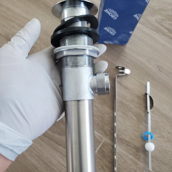 Brand New! Grohe Pop-Up Waste Assembly Chrome Finish - Picture 3 of 7